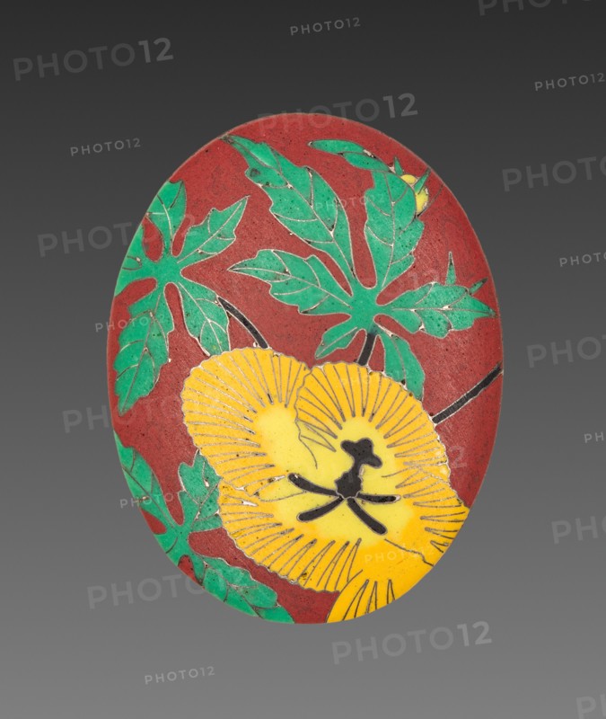 Set of Four Locket Panels, 1800s. Alexis Falize (French, 1811-1898), Antoine Tard (French, active 1860-1889). Gold and cloisonné enamel; overall: 5.4 x 3.1 cm (2 1/8 x 1 1/4 in.).