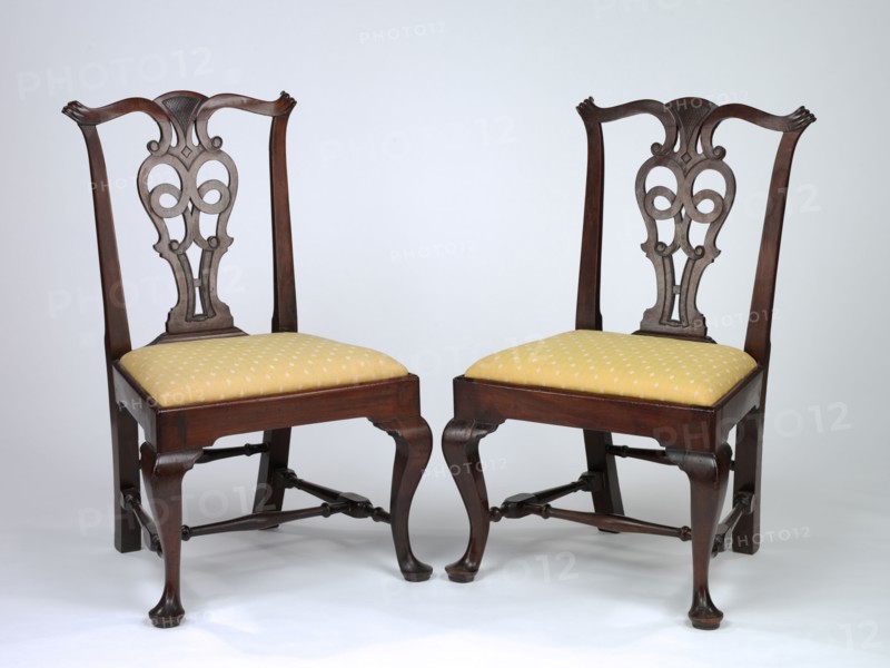 Two Side Chairs, c. 1775-1790. John Townsend (American, 1732-1809). Mahogany; overall: 39 x 24 x 18 cm (15 3/8 x 9 7/16 x 7 1/16 in.).