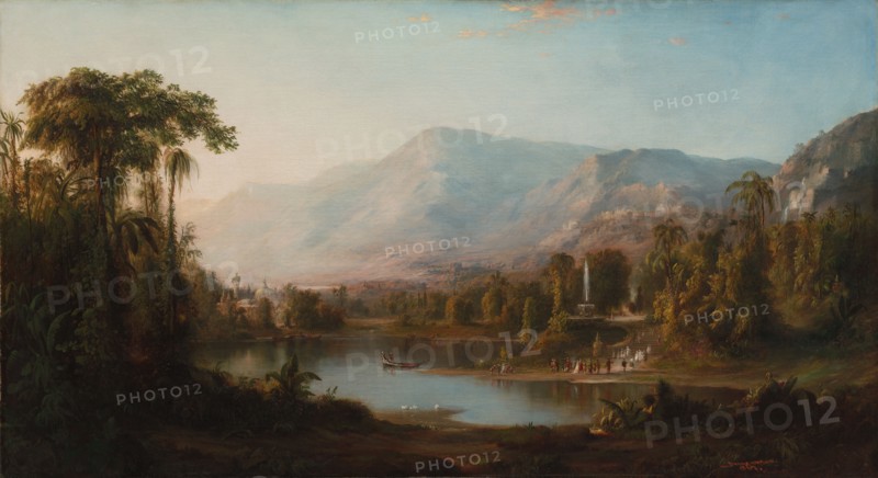 Vale of Kashmir, 1867. Robert S. Duncanson (American, 1821-1872). Oil on canvas; framed: 94.9 x 154.6 x 12.1 cm (37 3/8 x 60 7/8 x 4 3/4 in.); unframed: 73 x 132.4 cm (28 3/4 x 52 1/8 in.).