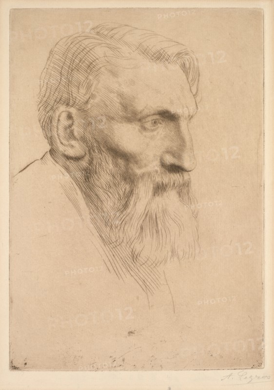 Auguste Rodin, 1881. Alphonse Legros (French, 1837-1911). Etching; sheet: 38.7 x 22.8 cm (15 1/4 x 9 in.); platemark: 25 x 17.5 cm (9 13/16 x 6 7/8 in.).