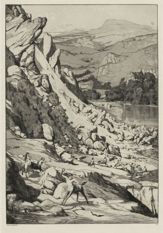 Landslide (Opus IV, 6), 1881. Max Klinger (German, 1857-1920). Etching, aquatint and roulette; sheet: 63 x 44.7 cm (24 13/16 x 17 5/8 in.); platemark: 43 x 29.5 cm (16 15/16 x 11 5/8 in.)