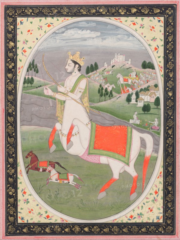Sagittarius, c. 1810. Sanju (Indian). Opaque watercolor and gold on paper; sheet: 20.3 x 26 cm (8 x 10 1/4 in.).