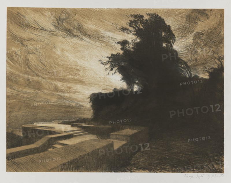 Hymn to Creation: Holy Spirit of God, 1894. Charles Marie Dulac (French, 1865-1898). Color lithograph on chine collé; sheet: 48.9 x 62.7 cm (19 1/4 x 24 11/16 in.); image: 37.4 x 49.3 cm (14 3/4 x 19 7/16 in.)