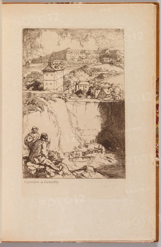 Catalogue de L'Exposition de August Lepère: Carrière à Gentilly, 1908. Auguste Louis Lepère (French, 1849-1918). Etching, from leather-bound volume containing two etchings and one lithograph ; sheet: 26.3 x 17.5 cm (10 3/8 x 6 7/8 in.); platemark: 18.8 x 11.5 cm (7 3/8 x 4 1/2 in.).