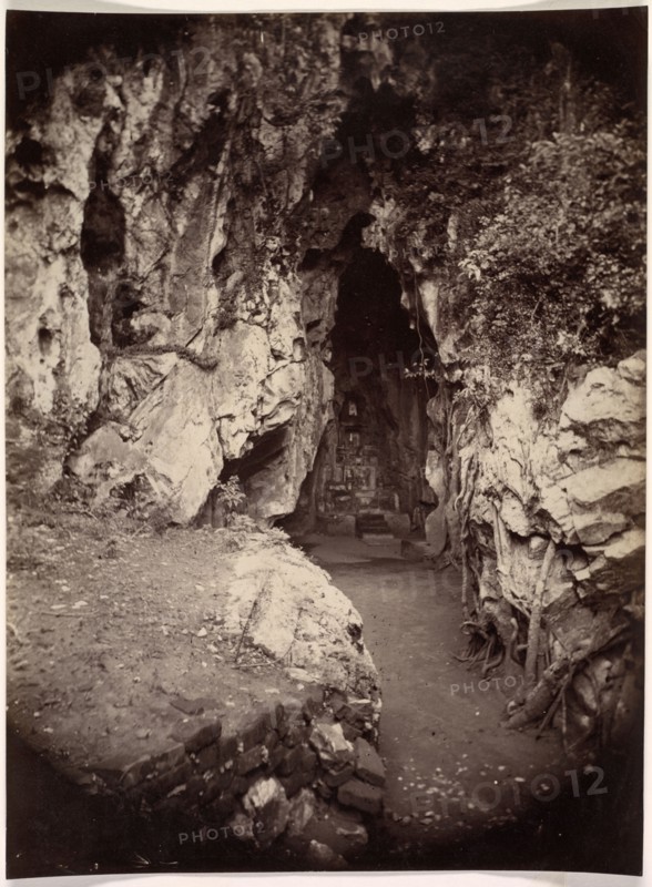 Hoa Nghiem Cave, Grotto of the August Transformation, c. 1875. Émile Gsell (French, 1838-1879). Albumen print; image: 22.1 x 16.5 cm (8 11/16 x 6 1/2 in.); paper: 22.1 x 16.5 cm (8 11/16 x 6 1/2 in.)