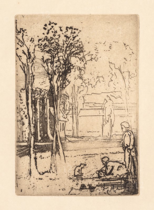 Three-Tree Farm, 1879. Francis Seymour Haden (British, 1818-1910). Etching