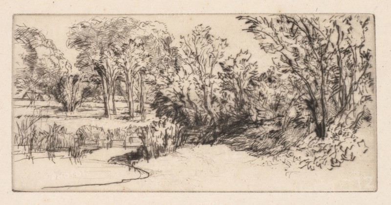 The Little Longparish, 1896. Francis Seymour Haden (British, 1818-1910). Drypoint