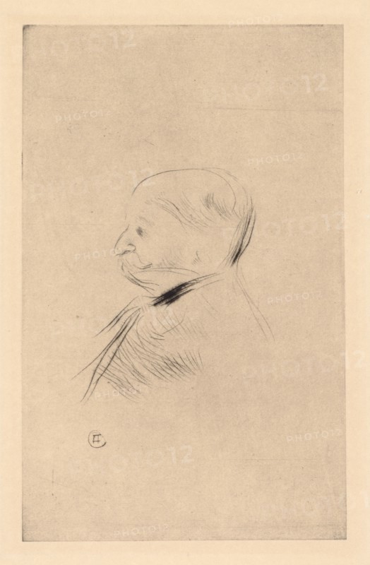Portrait of a Man (Portrait d'un homme), 1898 (printed 1927). Henri de Toulouse-Lautrec (French, 1864-1901). Drypoint