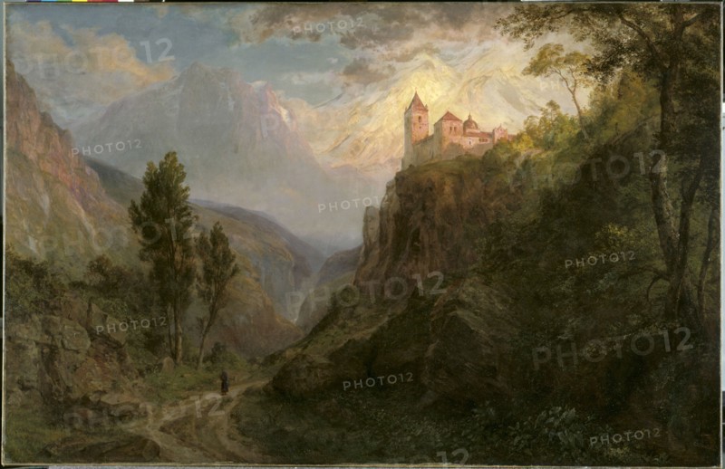 The Monastery of San Pedro (Our Lady of the Snows), 1879. Frederic Edwin Church (American, 1826-1900). Oil on canvas; unframed: 118.8 x 183.2 cm (46 3/4 x 72 1/8 in.).