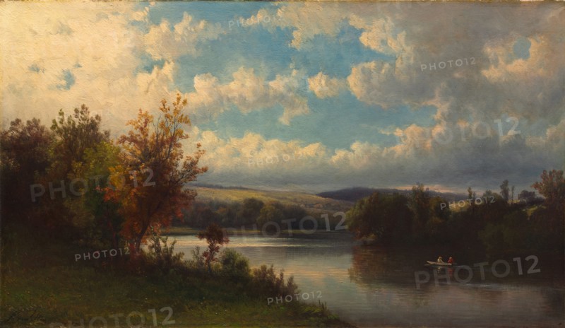 Landscape near Granby, Connecticut, 1870s. Hendrik Dirk Kruseman van Elten (American, 1829-1904). Oil on canvas; unframed: 32 x 54.6 cm (12 5/8 x 21 1/2 in.).