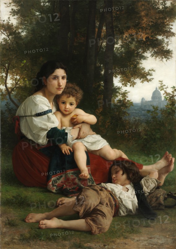 Rest, 1879. William Adolphe Bouguereau (French, 1825-1905). Oil on fabric; framed: 204 x 156 x 15 cm (80 5/16 x 61 7/16 x 5 7/8 in.); unframed: 164.5 x 117.8 cm (64 3/4 x 46 3/8 in.)