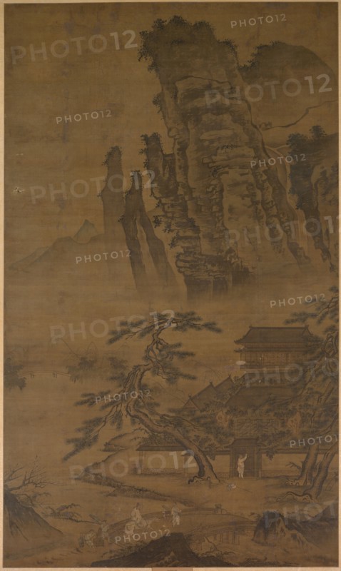 Landscape, 1644-1911. China, Qing dynasty (1644-1911). Ink and color on silk panel; overall: 177.5 x 105.4 cm (69 7/8 x 41 1/2 in.).
