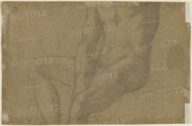 Study of a Seated Man, recto, Study of a Male Nude, verso, Jean-Siméon Chardin, French, 1699 - 1779, France; about 1720