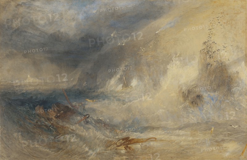 Long Ship's Lighthouse, Land's End; Joseph Mallord William Turner, British, 1775 - 1851, Great Britain; about 1834 - 1835