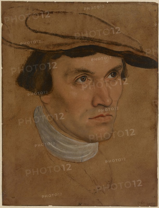 Portrait of a Man; Lucas Cranach the Elder, German, 1472 - 1553, about 1530; Oil on paper; 26.2 x 20 cm, 10 5,16 x 7 7,8 in