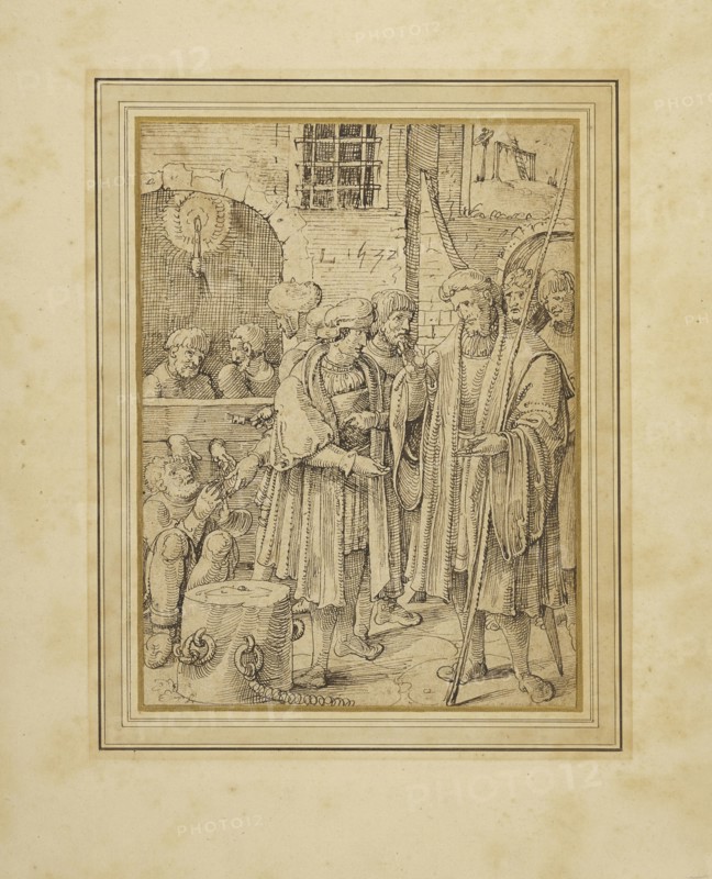 The Seven Acts of Mercy: Ransoming Prisoners; Pieter Cornelisz., Kunst, Dutch, about 1484 - 1560,1561, 1532; Pen and black ink