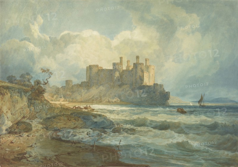 Conway Castle, North Wales; Joseph Mallord William Turner, British, 1775 - 1851, 1798; Watercolor and gum arabic with graphite