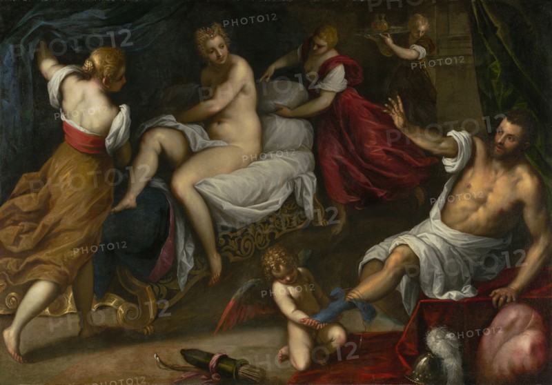 Venus and Mars; Palma il Giovane, Italian, Venetian, 1544 - 1628, about 1605 - 1609; Oil on canvas; 142.9 × 205.4 cm