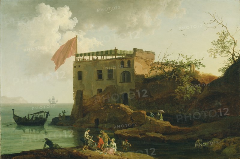 View of Gaiola; Pierre-Jacques Volaire, French, 1729 - 1799, about 1770 - 1790; Oil on canvas; 66 x 95.9 cm, 26 x 37 3,4 in