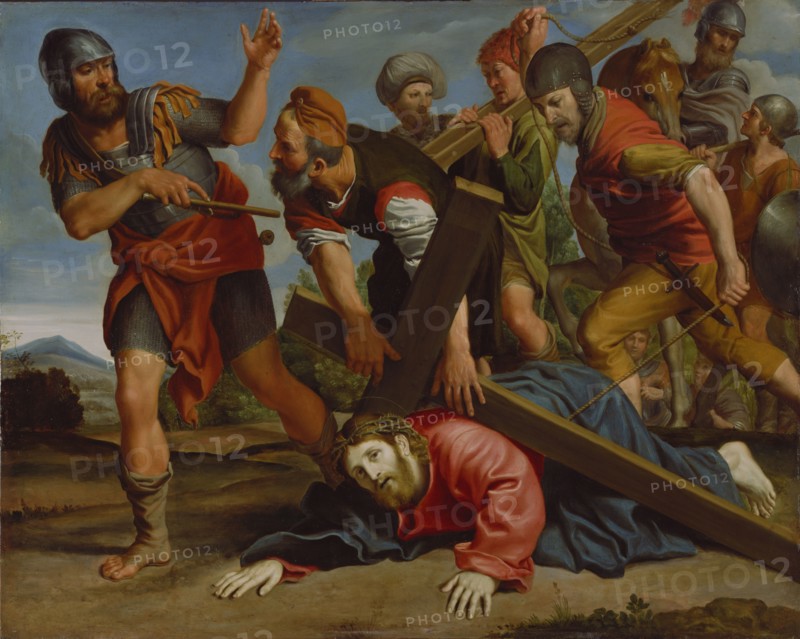The Way to Calvary; Domenichino, Domenico Zampieri, Italian, 1581 - 1641, about 1610; Oil on copper; 55.2 × 67.6 cm
