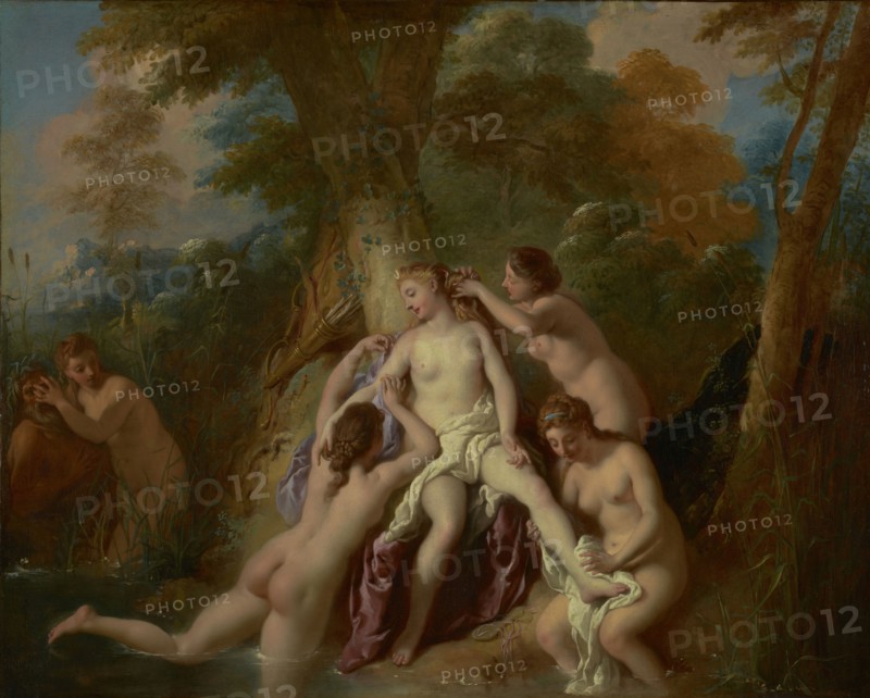 Diana and Her Nymphs Bathing; Jean-François de Troy, French, 1679 - 1752, Paris, France; 1722 - 1724; Oil on canvas