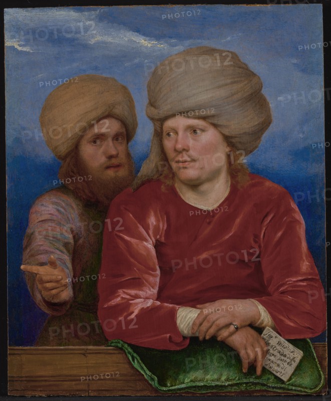 Double Portrait; Michael Sweerts, Flemish, 1618 - 1664, about 1660 - 1662; Oil on panel; 21.7 × 17.8 cm