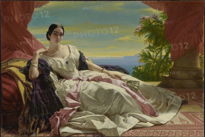 Portrait of Leonilla, Princess of Sayn-Wittgenstein-Sayn; Franz Xaver Winterhalter, German, 1805 - 1873, 1843; Oil on canvas