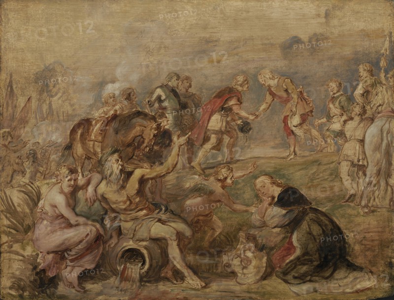 Meeting of King Ferdinand of Hungary and Cardinal-Infante Ferdinand of Spain at Nördlingen; Peter Paul Rubens, Flemish, 1577