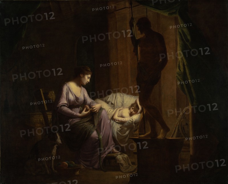 Penelope Unraveling Her Web; Joseph Wright of Derby, English, 1734 - 1797, 1783 - 1784; Oil on canvas; 106 × 131.4 cm