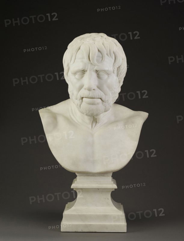 Bust of Pseudo-Seneca, After the Antique, Joseph Wilton, English, 1722 - 1803, England; 1755 - 1765; Marble; 61 cm, 24 in