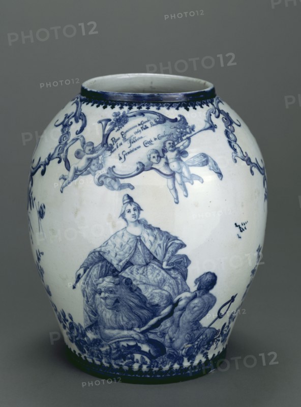 Vase with Personification of Venice; Factory of Geminiano Cozzi, Italian, Venetian, active 1764 - 1812, Venice, Veneto, Italy
