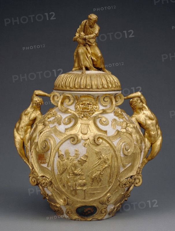 Theriac Drug Jar; Attributed to Annibale Fontana, Italian, about 1540 - 1587, Milan, possibly, Northern Italy, Italy