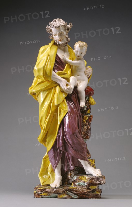 Saint Joseph with the Christ Child; Attributed to Gennaro Laudato, Italian, active in the 1790s)