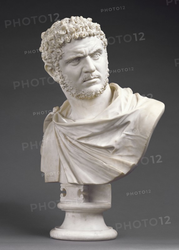 Bust of Emperor Caracalla; Bartolomeo Cavaceppi, Italian, 1716,1717 - 1799, Rome, Italy; about 1750 - 1770; Marble; 71 cm