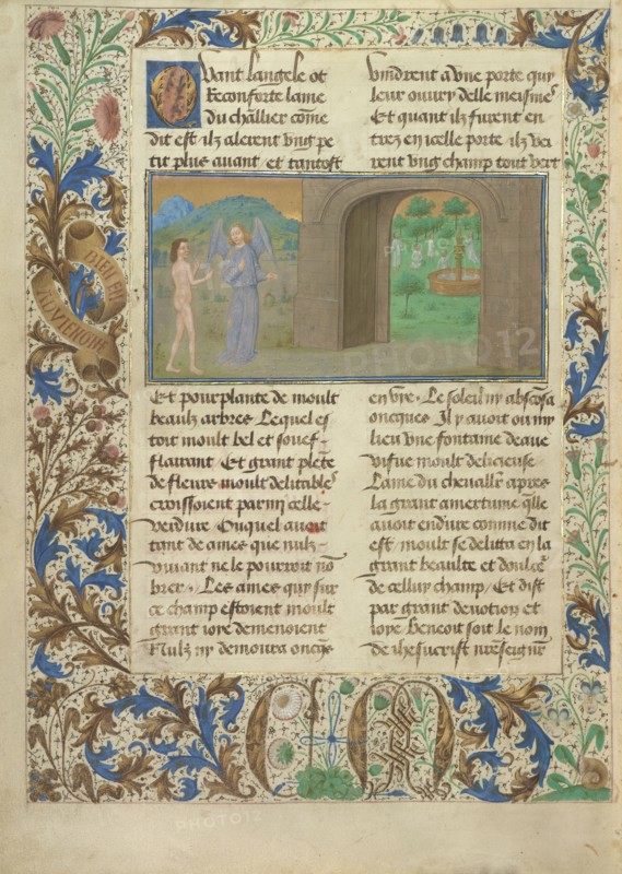 The Good But Not Very Good are Nourished by a Fountain; Simon Marmion, Flemish, active 1450 - 1489, Ghent, Belgium; 1475