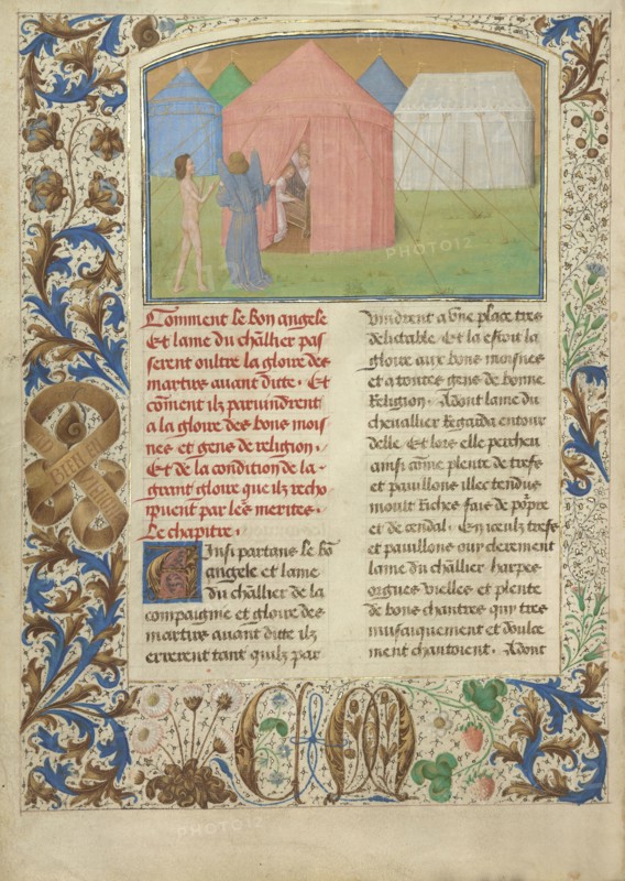 The Glory of Good Monks and Nuns; Simon Marmion, Flemish, active 1450 - 1489, Valenciennes, France; 1475; Tempera colors, gold