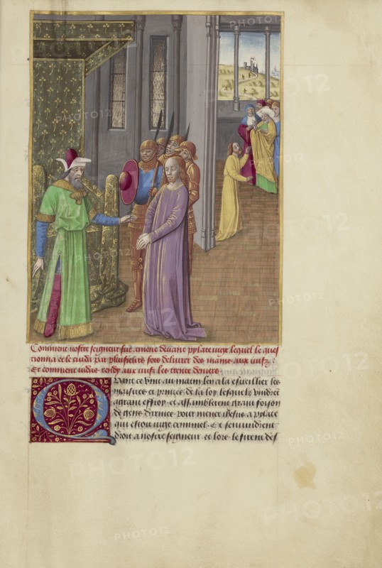 Christ before Pilate and Judas Returning the Thirty Pieces of Silver; Master of Guillaume Lambert and workshop, French, active