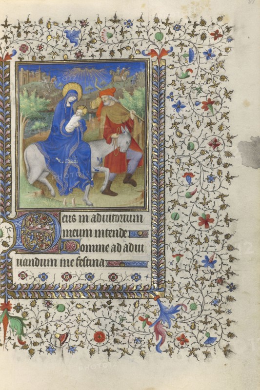 The Flight into Egypt; Boucicaut Master and Workshop, French, active about 1390 - 1430, Paris, France; about 1415 - 1420