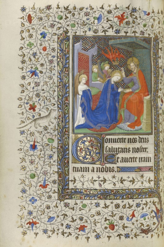 The Coronation of the Virgin; Boucicaut Master and Workshop, French, active about 1390 - 1430, Paris, France; about 1415 - 1420