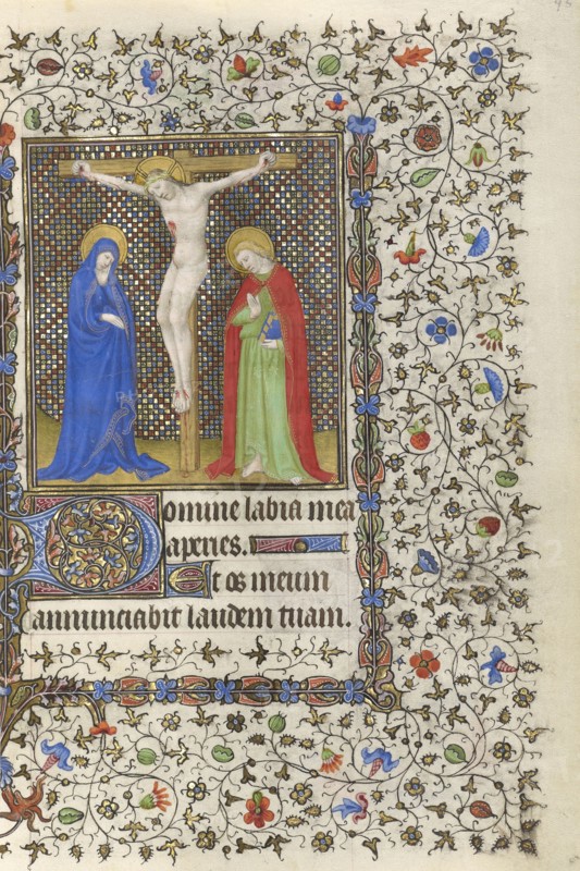 The Crucifixion; Boucicaut Master and Workshop, French, active about 1390 - 1430, Paris, France; about 1415 - 1420; Tempera