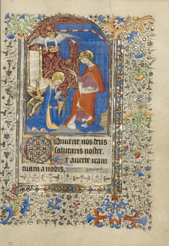 The Coronation of the Virgin; Master of the Harvard Hannibal, French, active Paris, France, 1415 - about 1430, Paris, France
