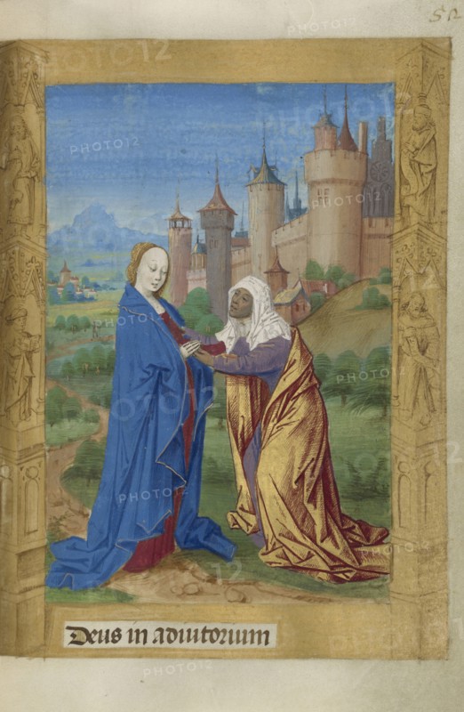 The Visitation; Master of Guillaume Lambert, French, active about 1475 - 1485, Lyon, France; 1478