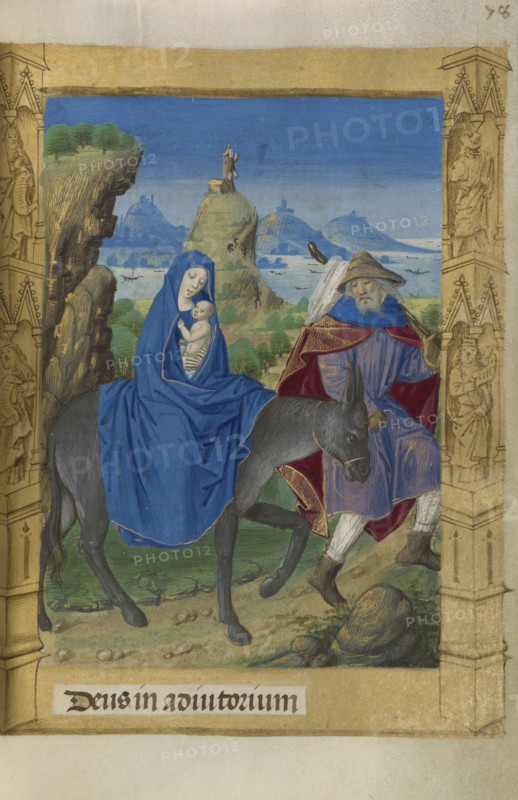 The Flight into Egypt; Master of Guillaume Lambert, French, active about 1475 - 1485, Lyon, France; 1478