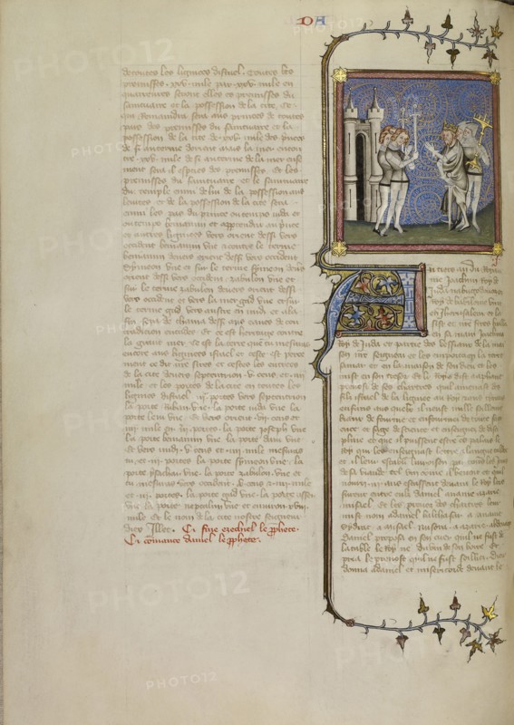 Nebuchadnezzar at the Surrender of Jerusalem; Master of Jean de Mandeville, French, active 1350 - 1370, Paris, France