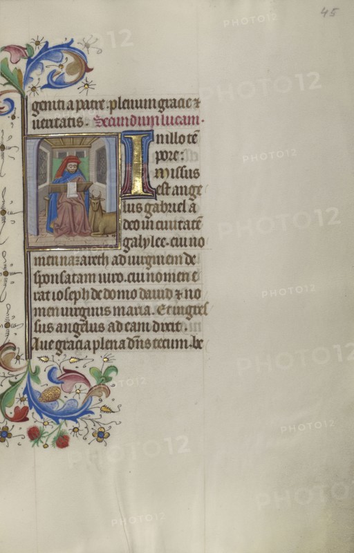 Saint Luke; Master of the Lee Hours, Flemish, active about 1450 - 1470, Ghent, probably, Belgium; about 1450 - 1455; Tempera