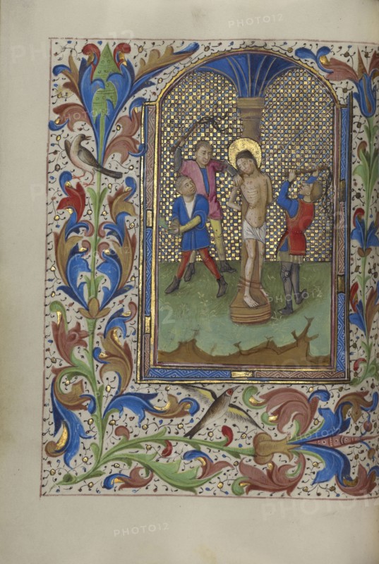 The Flagellation; Master of the Lee Hours, Flemish, active about 1450 - 1470, Ghent, probably, Belgium; about 1450 - 1455