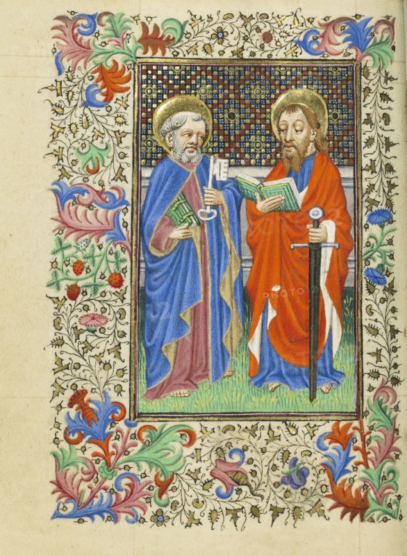 Saints Peter and Paul; Master of Sir John Fastolf, French, active before about 1420 - about 1450, or England; about 1430 - 1440