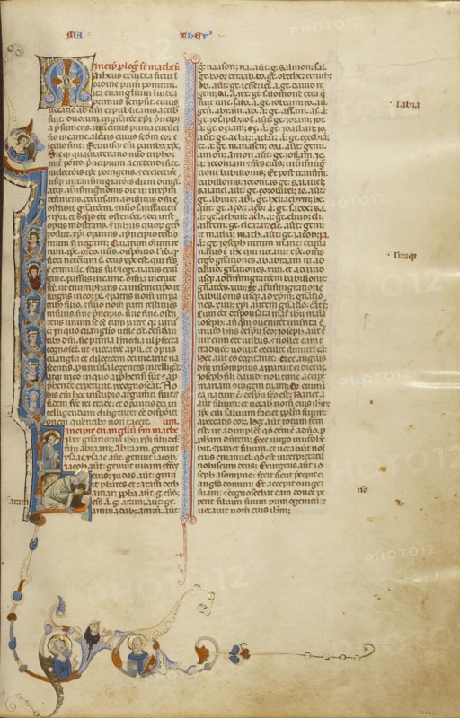 Initial L: The Tree of Jesse; Bologna, Emilia-Romagna, Italy; about 1280 - 1290; Tempera colors, gold leaf, and ink on parchment
