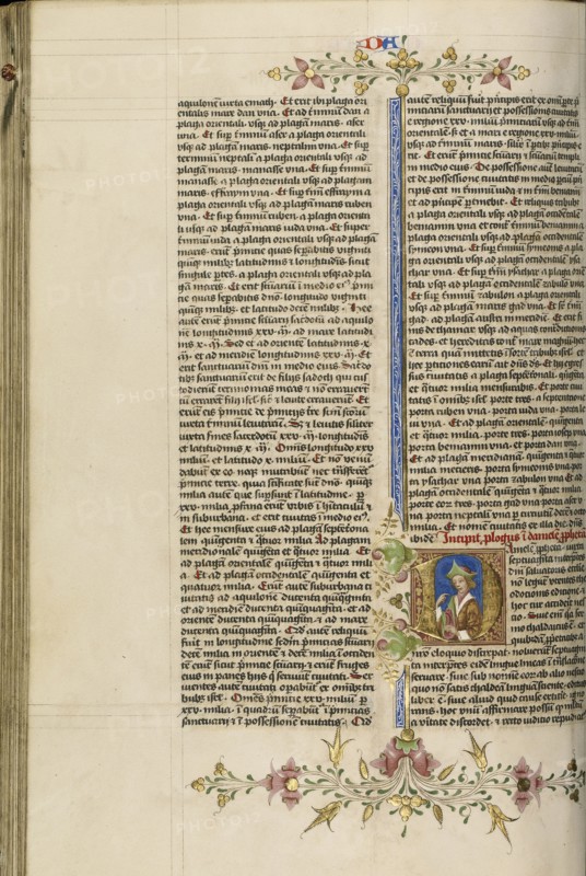 Initial D: A Prophet; Circle of Stefan Lochner, German, died 1451, Cologne, Germany; about 1450; Gold leaf, tempera