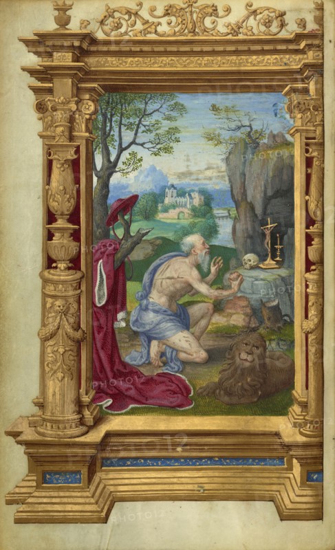 Saint Jerome; Master of the Getty Epistles, French, active about 1520 - about 1549, Paris, France; about 1528–1530; Tempera